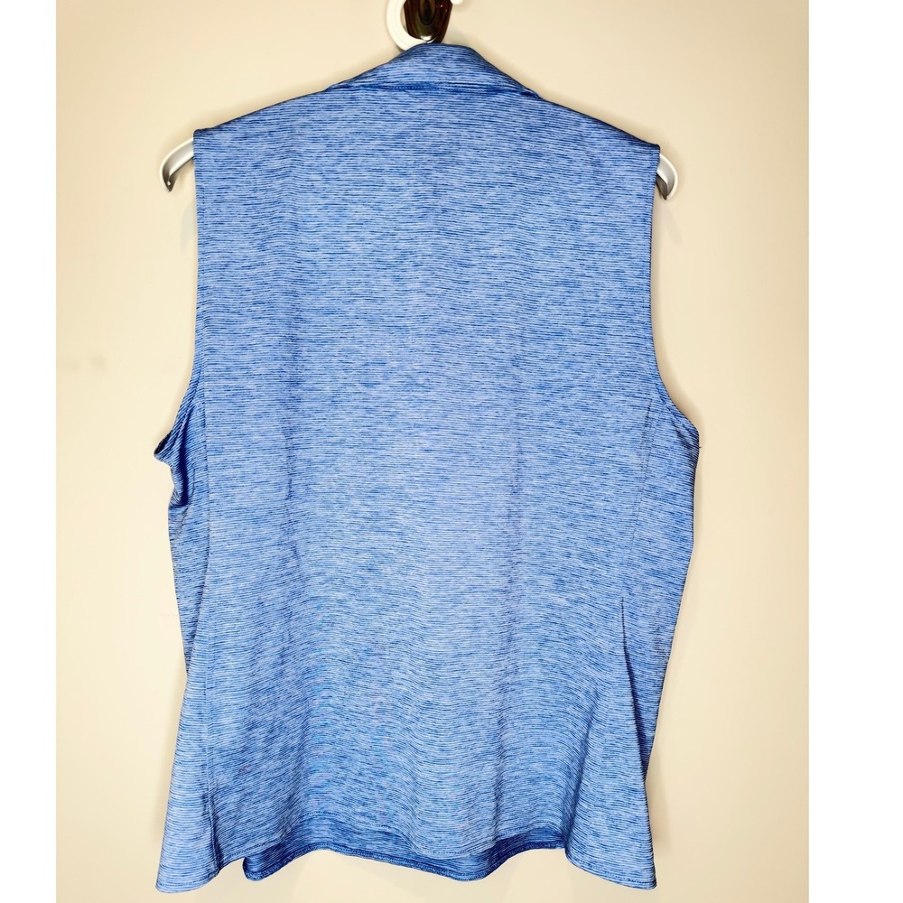 Vineyard Vines Performance Sleeveless Polo Top Blue Striped XL - Picture 5 of 8